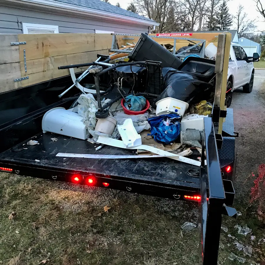 Roll-off dumpster delivered to a residential driveway in Petaluma
